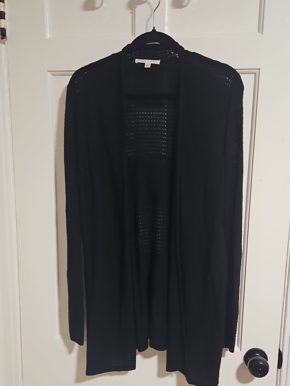 Cyrus Black Open-Front Women's Cardigan
